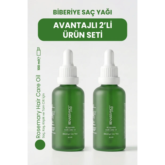 Renaissance Prestige Biberiye Saç Yağı 2’li Set (2 x 50 ml)