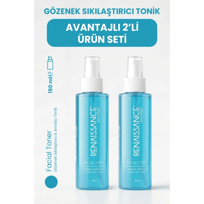 Renaissance Prestige Gözenek Sıkılaştırıcı & Arındırıcı Tonik 2li Set (2 x 150 ml)