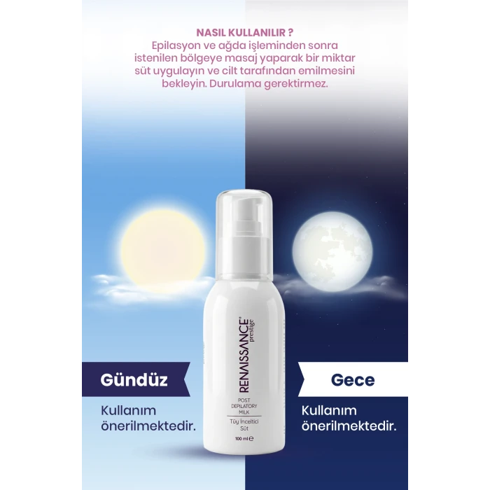 Renaissance Prestige Tüy İnceltici Süt & Cilt Beyazlatıcı Krem 2’li Set (2 x 100 ml)