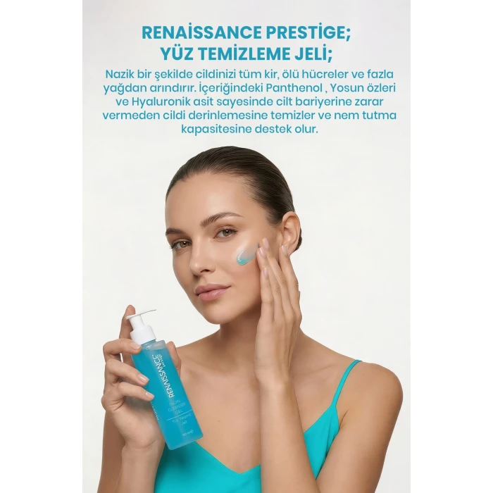 Renaissance Prestige Yüz Yıkama Jeli & Gözenek Sıkılaştırıcı Tonik 2li Set (2 x 150 ml)