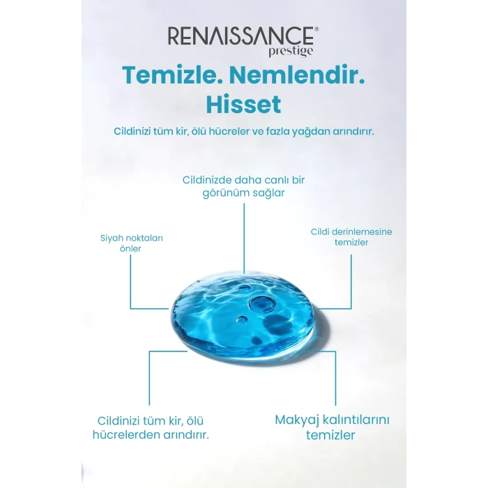 Renaissance Prestige Yüz Temizleme Jeli & Gözene Sıkılaştırıcı Tonik & Cilt Beyazlatıcı Kreml 3lü Set