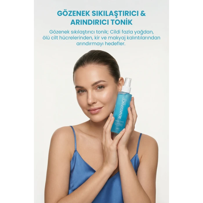 Renaissance Prestige Yüz Temizleme Jeli & Gözene Sıkılaştırıcı Tonik & Cilt Beyazlatıcı Kreml 3lü Set