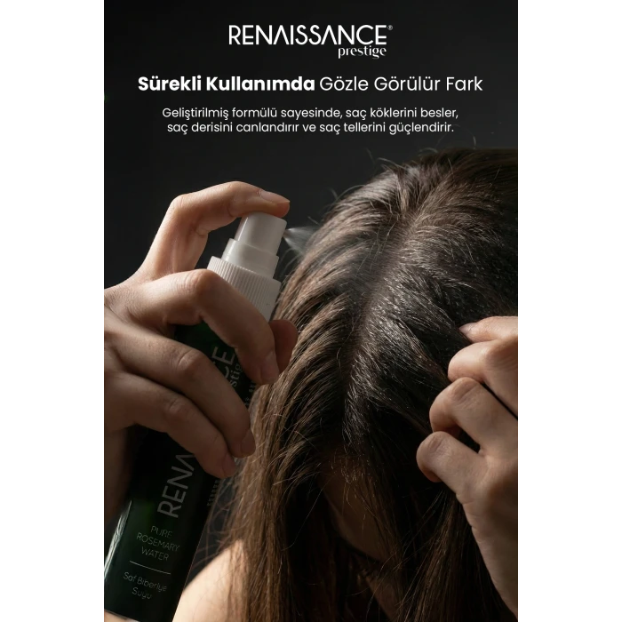 Renaissance Prestige Saf Biberiye Suyu & Biberiye Saç Yağı 4lü Set (100 ml + 50 ml)