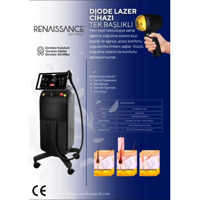 DIODE LAZER CİHAZI TEK BAŞLIKLI