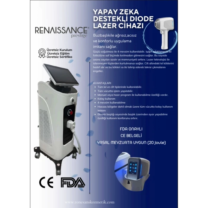 YAPAY ZEKA DESTEKLİ DIODE LAZER CİHAZI