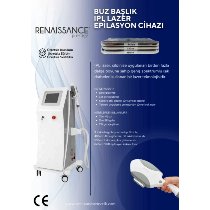 BUZ BAŞLIK IPL LAZER EPİLASYON CİHAZI