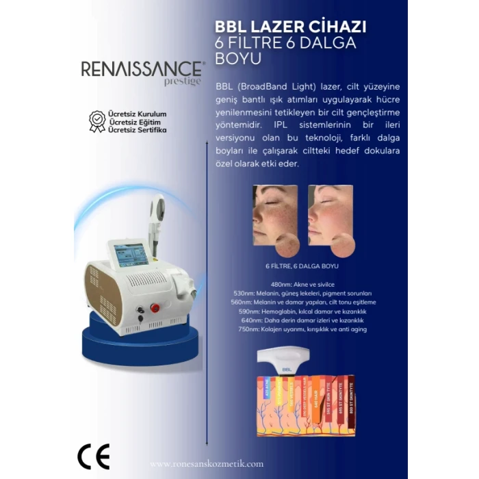 BBL LAZER CİHAZI 6 FİLTRE 6 DALGA BOYU