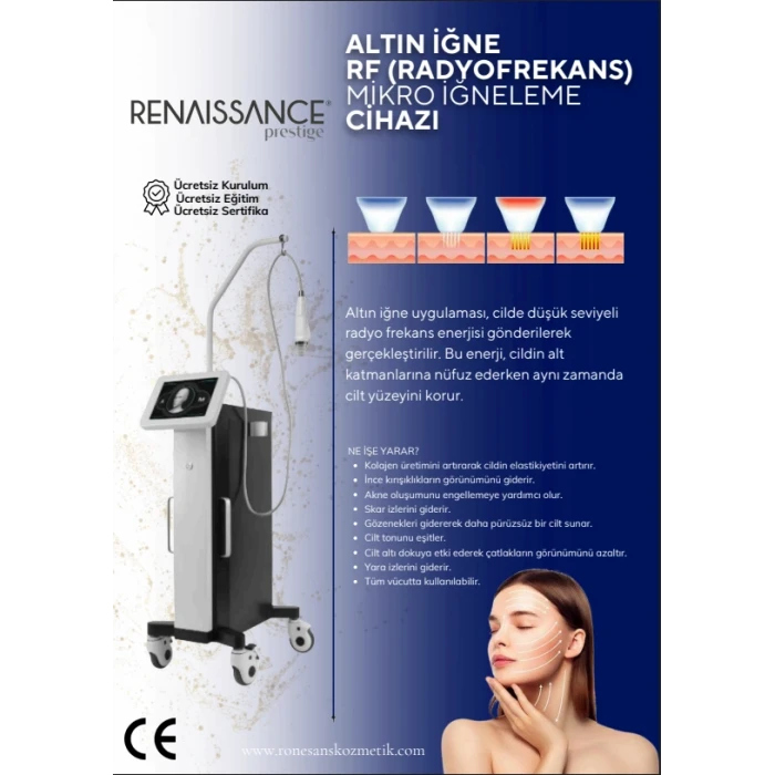 ALTIN İĞNE RF (RADYOFREKANS) MİKRO İĞNELEME CİHAZI
