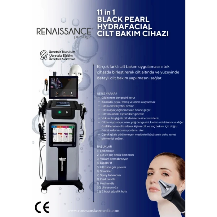 11 in 1 BLACK PEARL HYDRAFACIAL CİLT BAKIM CİHAZI