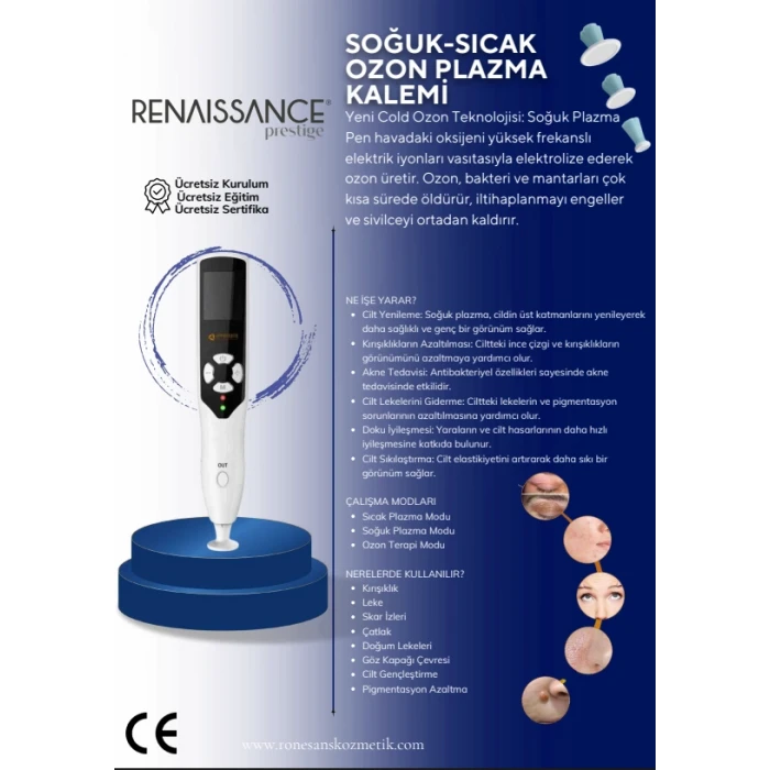 SOĞUK-SICAK OZON PLAZMA KALEMİ