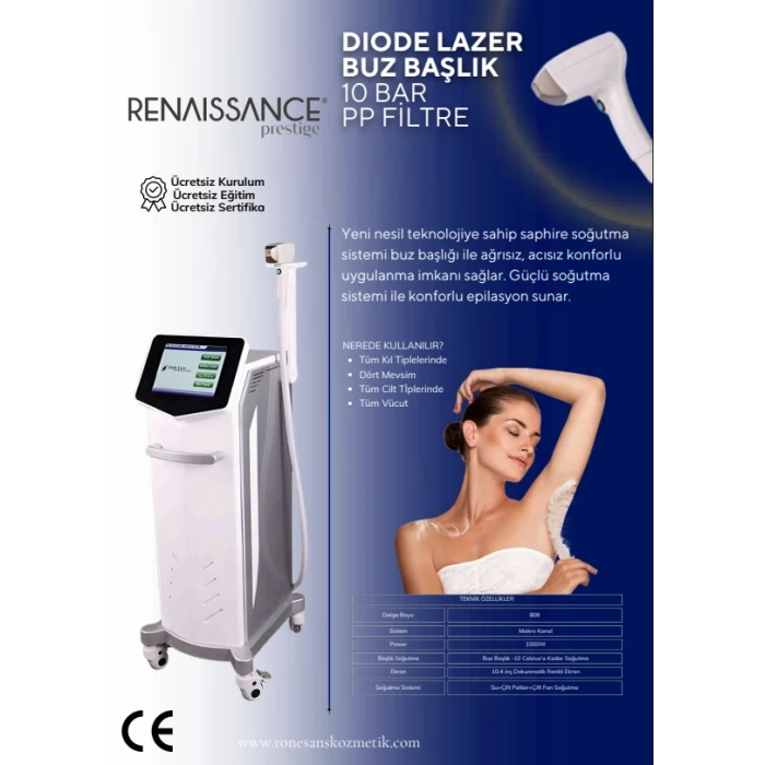 DIODE LAZER BUZ BAŞLIK 10 BAR PP FİLTRE