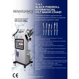11 in 1 BLACK PINKROLL HYDRAFACIAL CİLT BAKIM CİHAZI