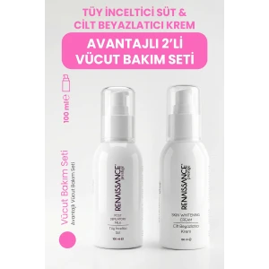Renaissance Prestige Tüy İnceltici Süt & Cilt Beyazlatıcı Krem 2’li Set (2 x 100 ml)