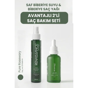 Renaissance Prestige Saf Biberiye Suyu & Biberiye Saç Yağı 2li Set (100 ml + 50 ml)