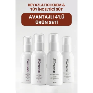 Beyazlatıcı Kremler & Tüy İnceltilici Süt 4lü Seti