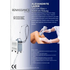 ALEXANDRITE LAZER 755 nm Alex + 1064 nm Ndyag