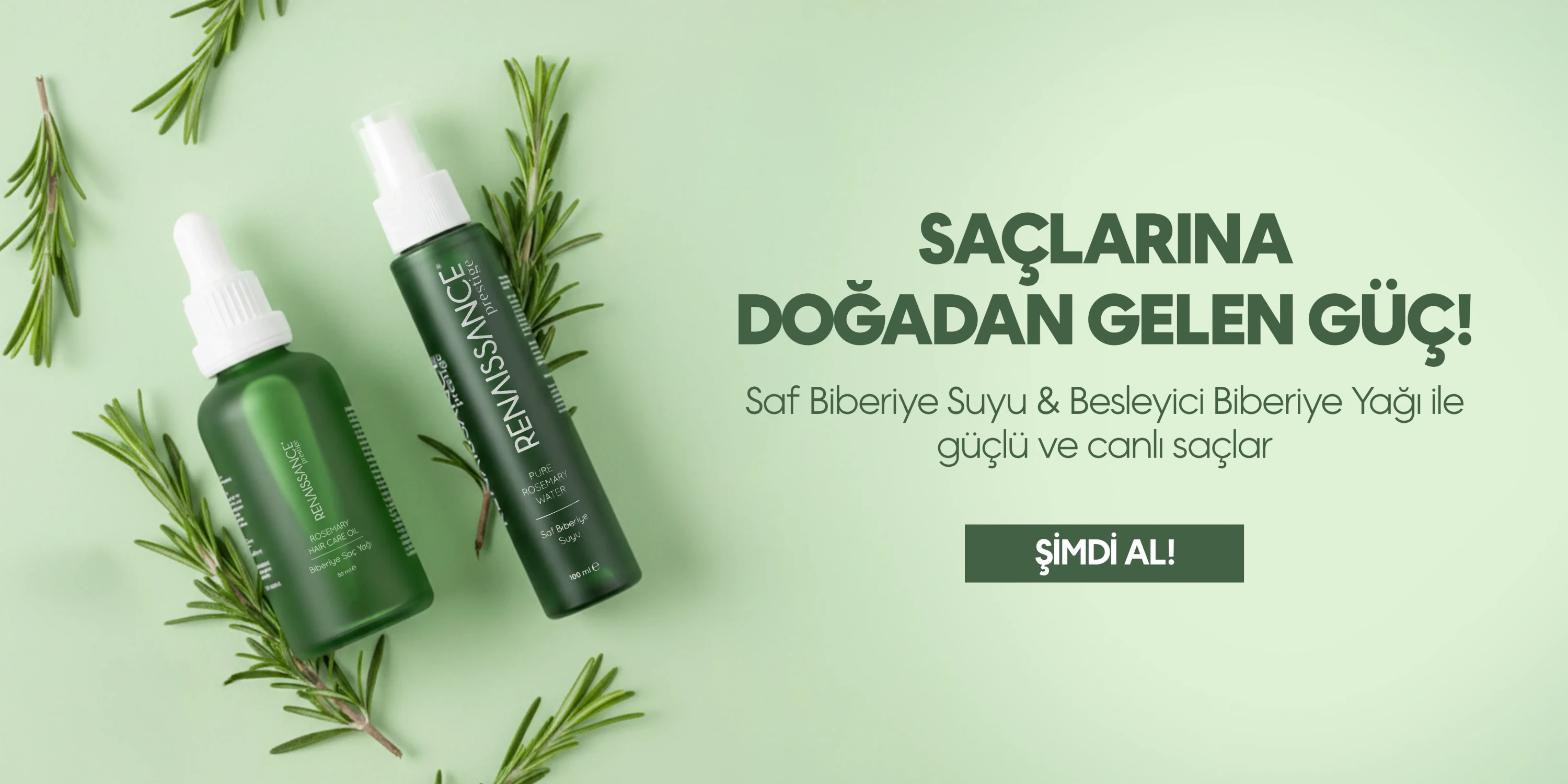 Renaissance Prestige Saf Biberiye Suyu & Biberiye Saç Yağı 2li Set