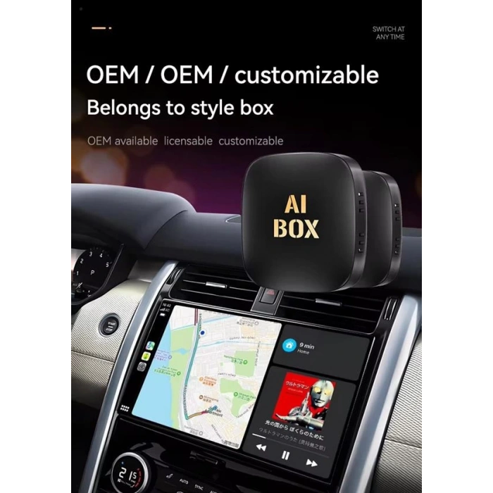 TechTakip Carplay Ai Box 2gb + 32GB Android Oto Kablosuz Ai Kutusu - Youtube, Netflix, Play Store