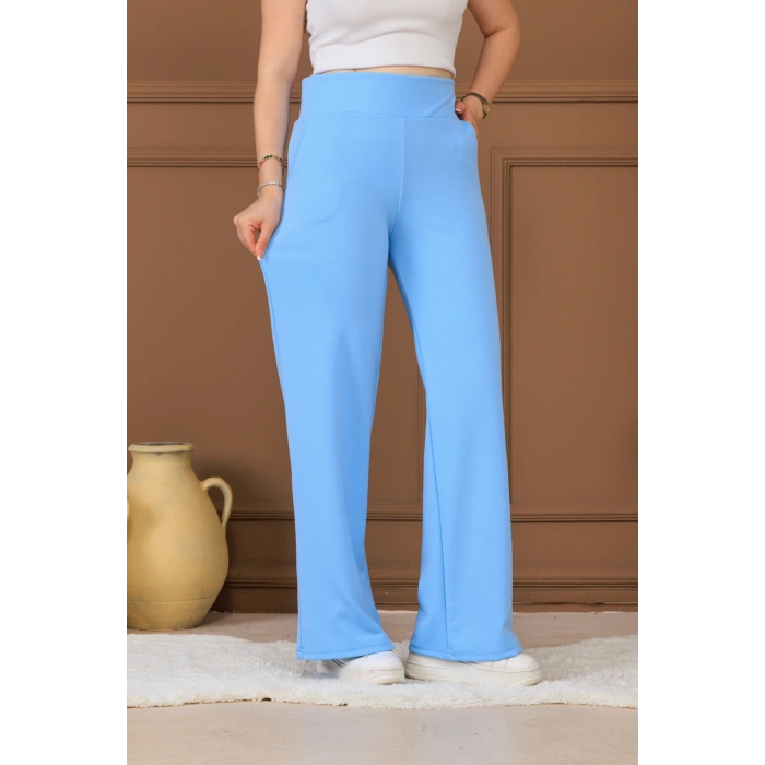 MAVİ KORSAJ KEMER PANTOLON