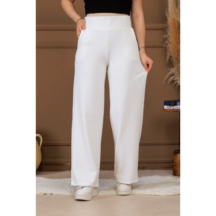 BEYAZ KORSAJ KEMER PANTOLON