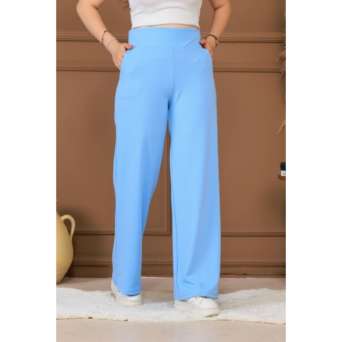 MAVİ KORSAJ KEMER PANTOLON