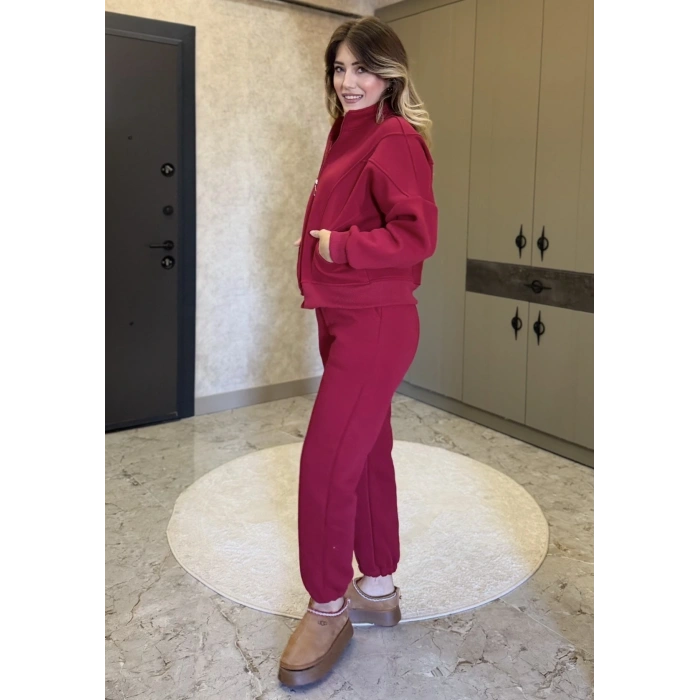 BORDO RENGİ 3 İPLİK TAKIM