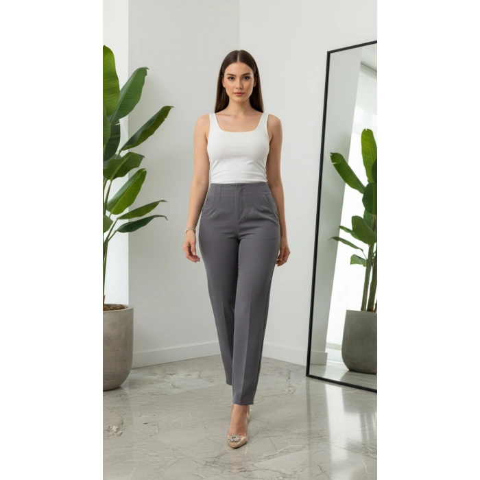 Fleto pantolon füme