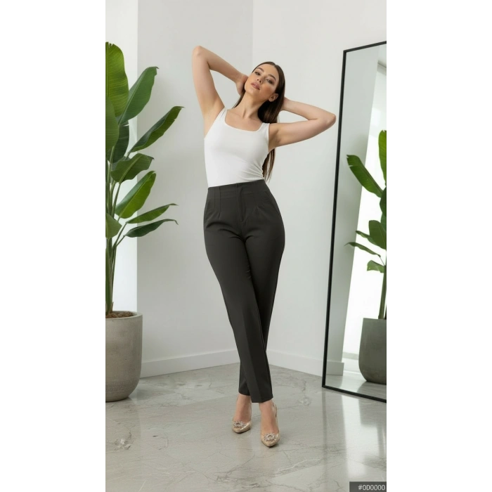 Fleto pantolon siyah