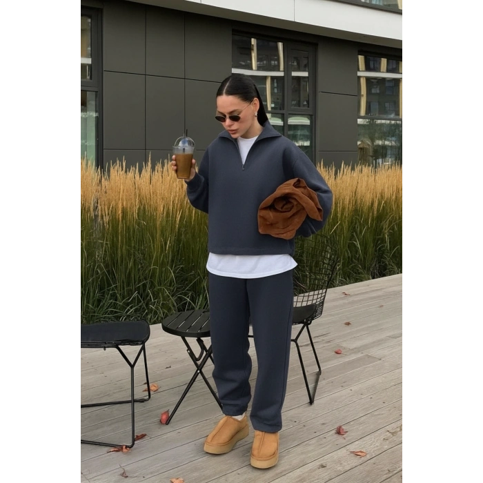 FÜME FERMUARLI  3 İPLİK TAKIM