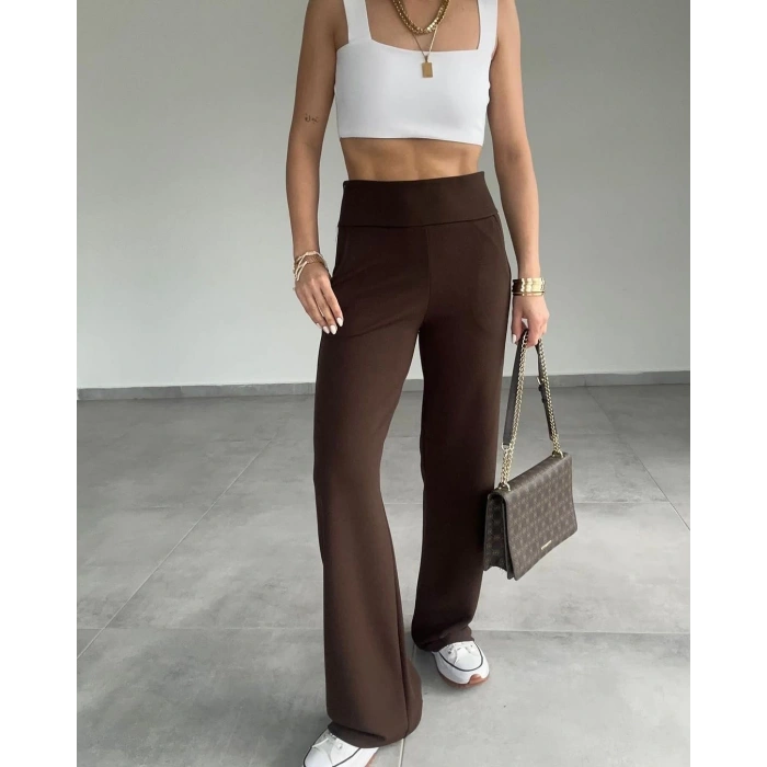 Korsaj Kemer KAHVE KORSAJ PANTOLON