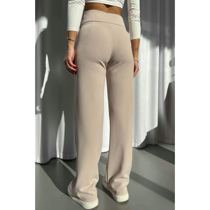 Korsaj Kemer Krem PANTOLON