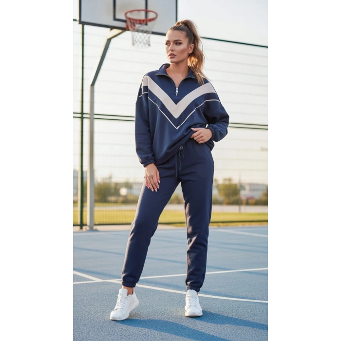 Lacivert Oys garnili takım v