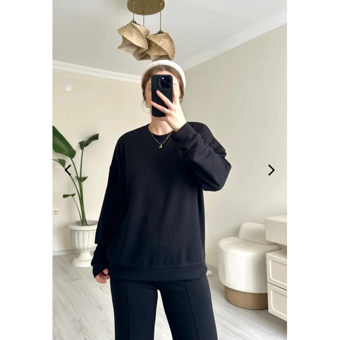 OYS MODAL KUMAŞ SİYAH DÜZ TAKIM