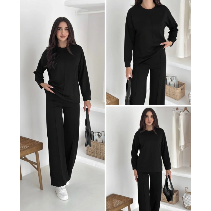 OYS MODAL KUMAŞ SİYAH ÇIMALI TAKIM