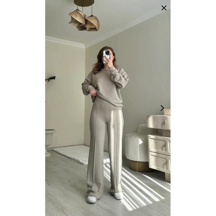 OYS MODAL KUMAŞ BEJ DÜZ TAKIM