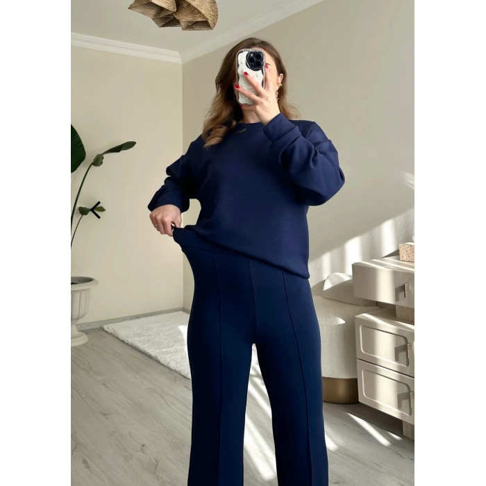 OYS MODAL KUMAŞ LACİVERT DÜZ TAKIM