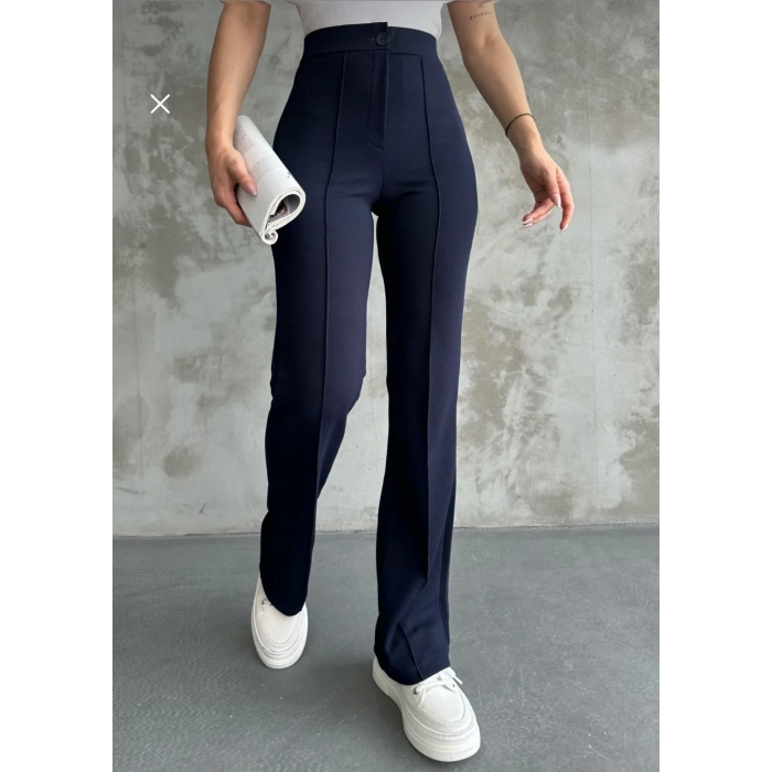 PALAZZO LACİVERT PANTOLON (  Korsaj )