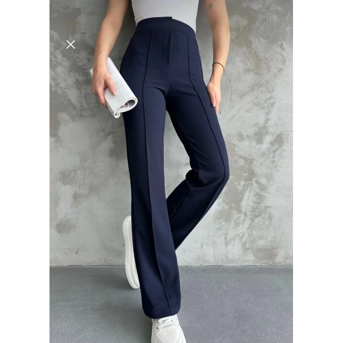 PALAZZO LACİVERT PANTOLON (  Korsaj )
