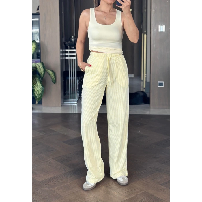 Paris pantolon sarı