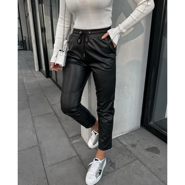 SİYAH DERİ PANTOLON