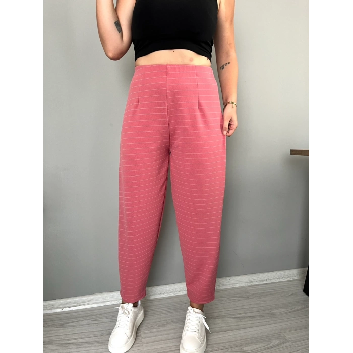 Pembe çizgili Balon paça