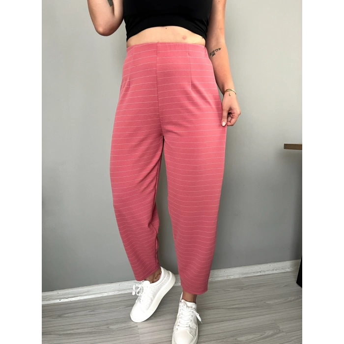 Pembe çizgili Balon paça