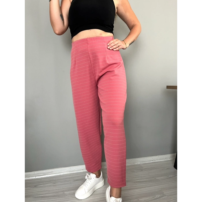 Pembe çizgili Balon paça