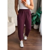 Pens detay eşofman bordo