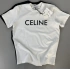 Beyaz Celine Baskılı Unisex T-shirt