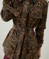 Leopar Desen Safari Ceket
