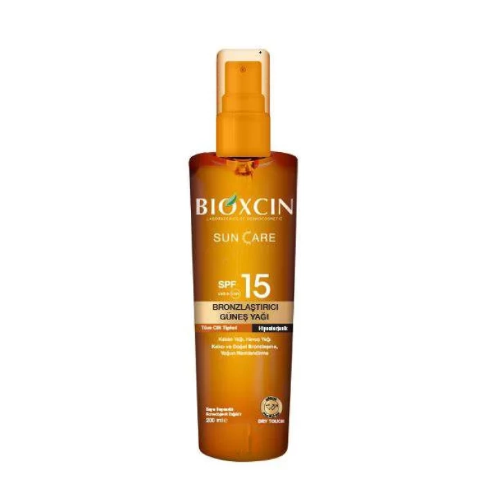 Bioxcin Sun Care Bronzlaştırıcı Yağ SPF15 200 ml