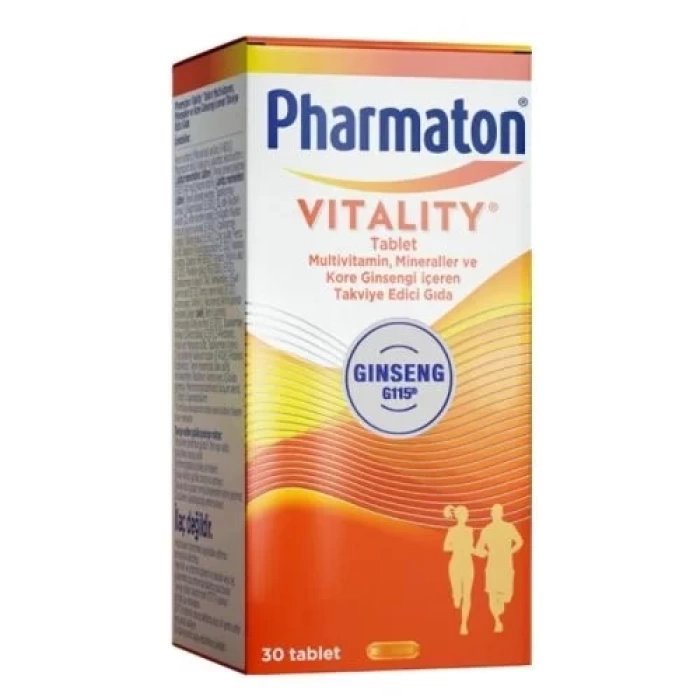 Pharmaton Vitality 30 Tablet - Takviye Edici Gıda
