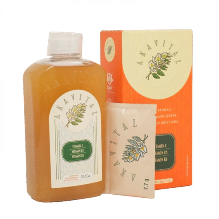 Akavital Çilek Aromalı Multivitamin İçeren Takviye Edici Gıda 500 ml