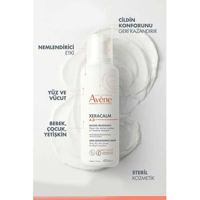 Avene Xeracalm A.d Lipid-replenishing Creme - Atopiye Egilimli Ciltler Için Nemlendirici Krem 400 ml